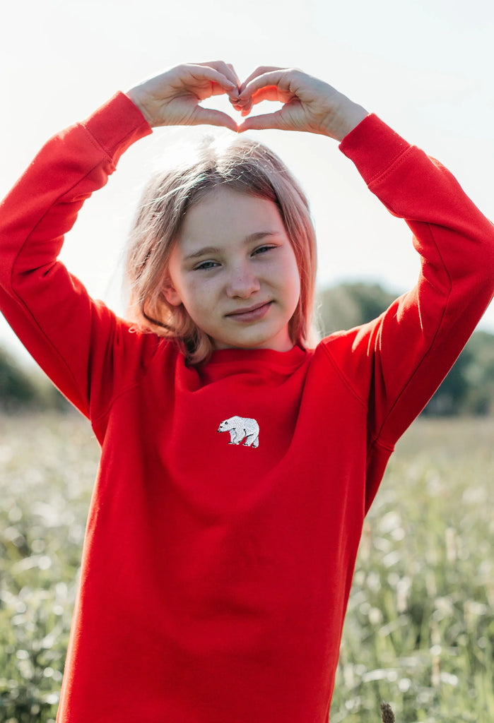 polar bear childrens sweatshirt Big Wild Thought