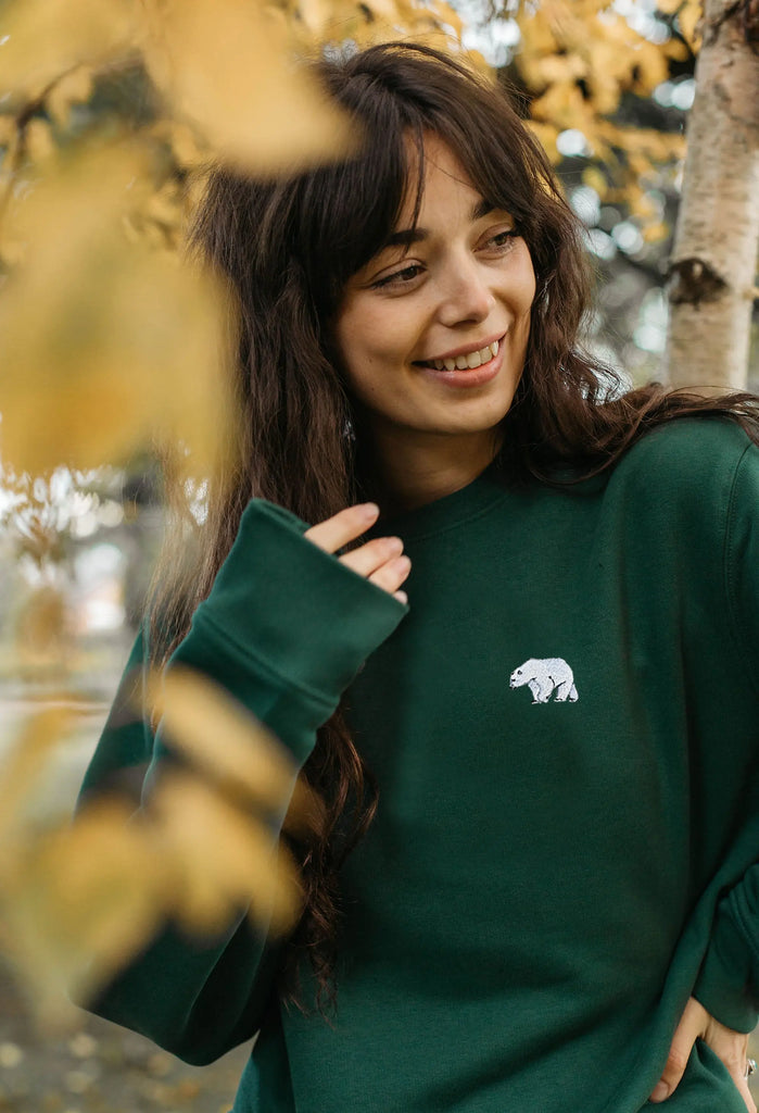 polar bear womens sweatshirt Big Wild Thought