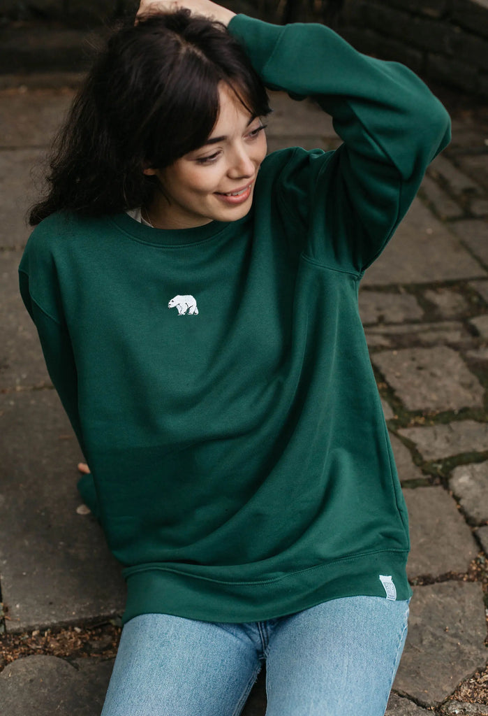 polar bear womens sweatshirt Big Wild Thought