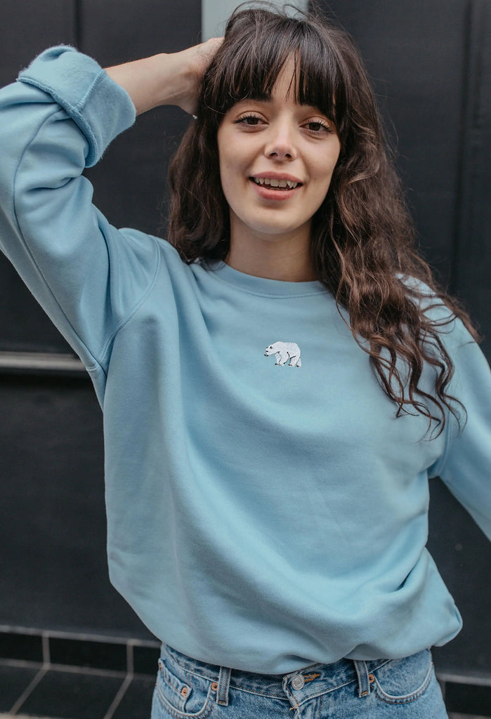 polar bear womens sweatshirt Big Wild Thought