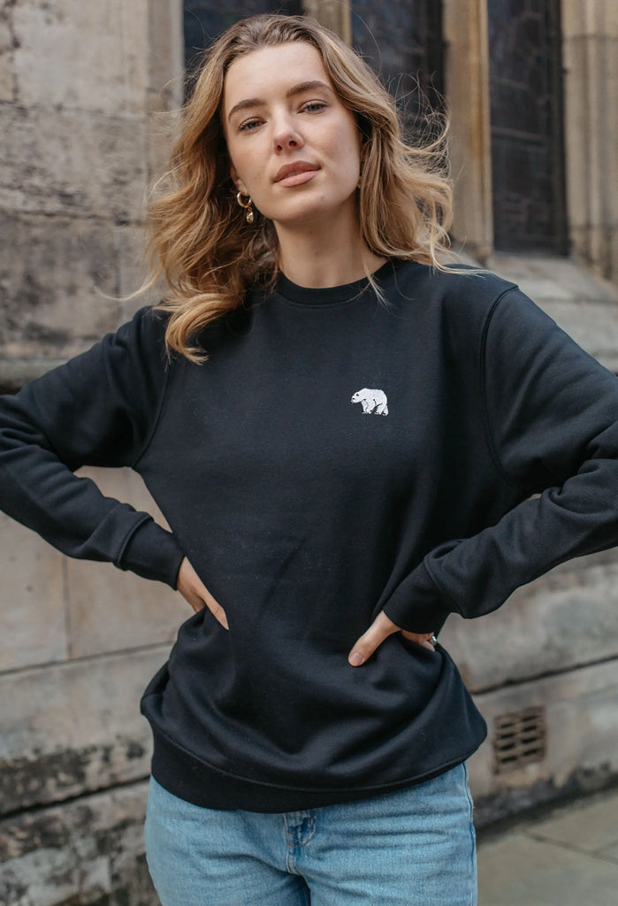 polar bear womens sweatshirt Big Wild Thought