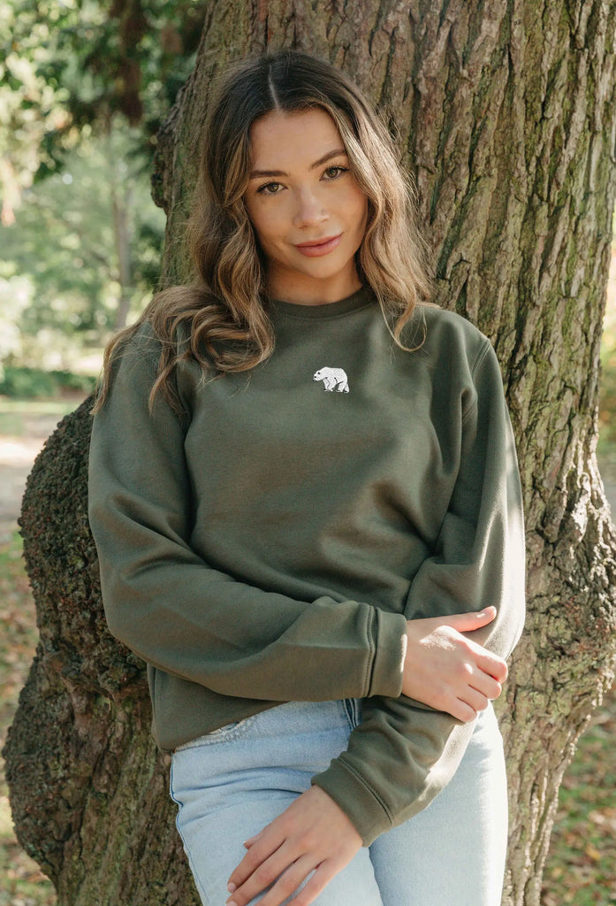 polar bear womens sweatshirt Big Wild Thought