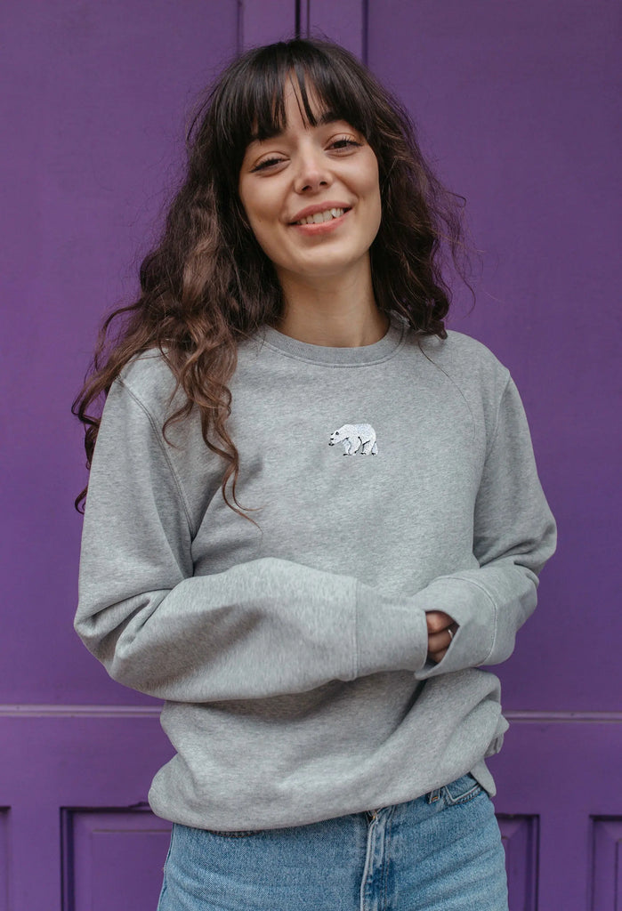 polar bear womens sweatshirt Big Wild Thought