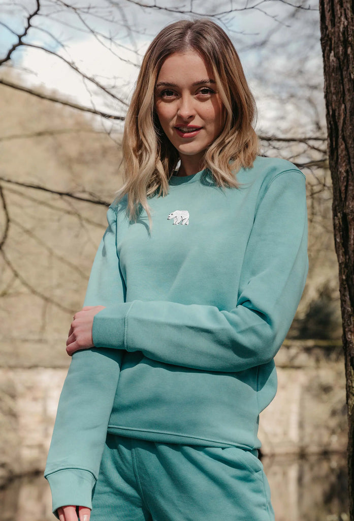 polar bear womens sweatshirt Big Wild Thought