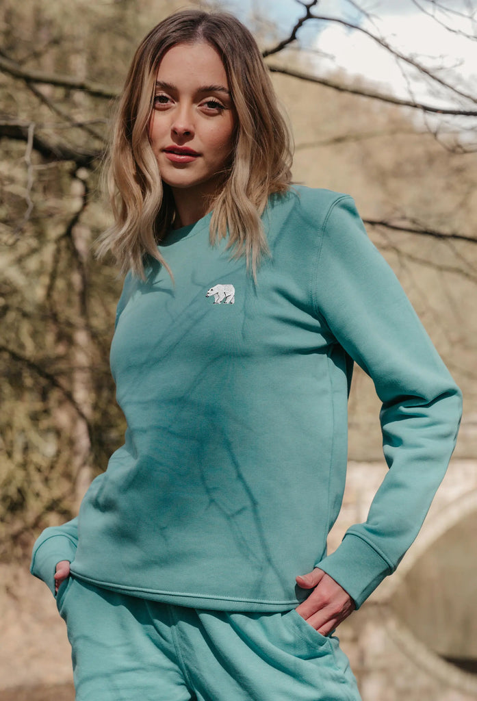 polar bear womens sweatshirt Big Wild Thought