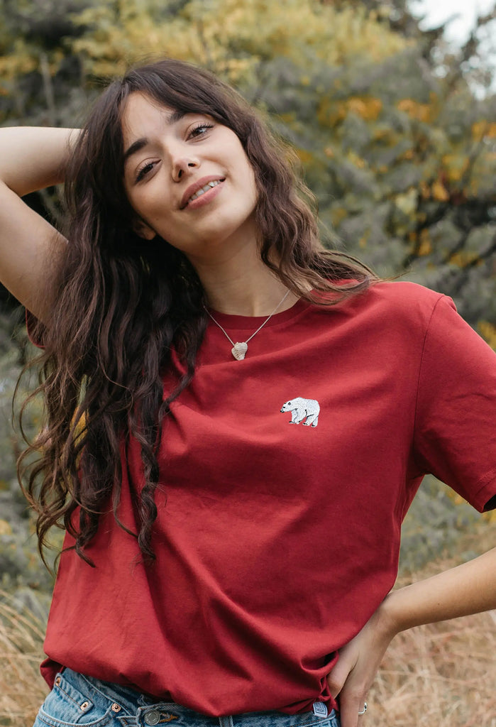 polar bear womens t-shirt Big Wild Thought