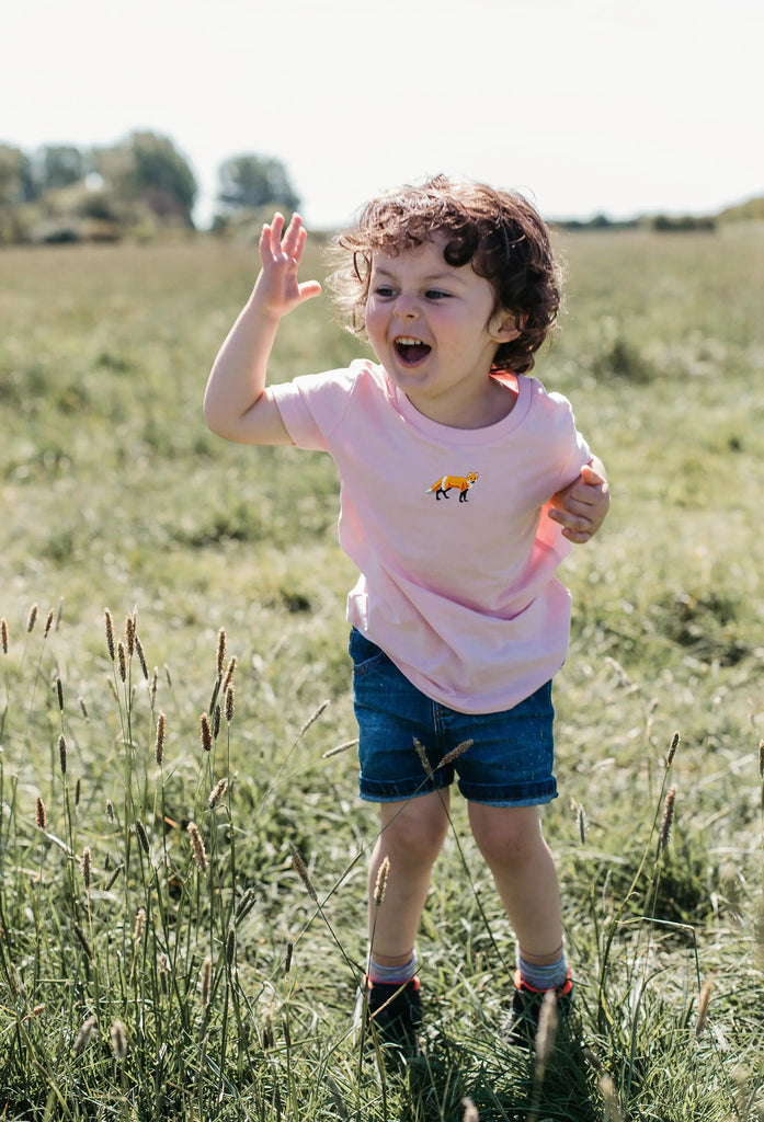 red fox childrens t-shirt Big Wild Thought