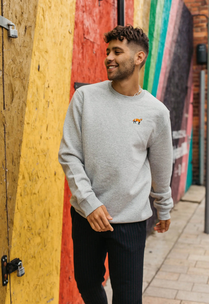 red fox mens sweatshirt Big Wild Thought