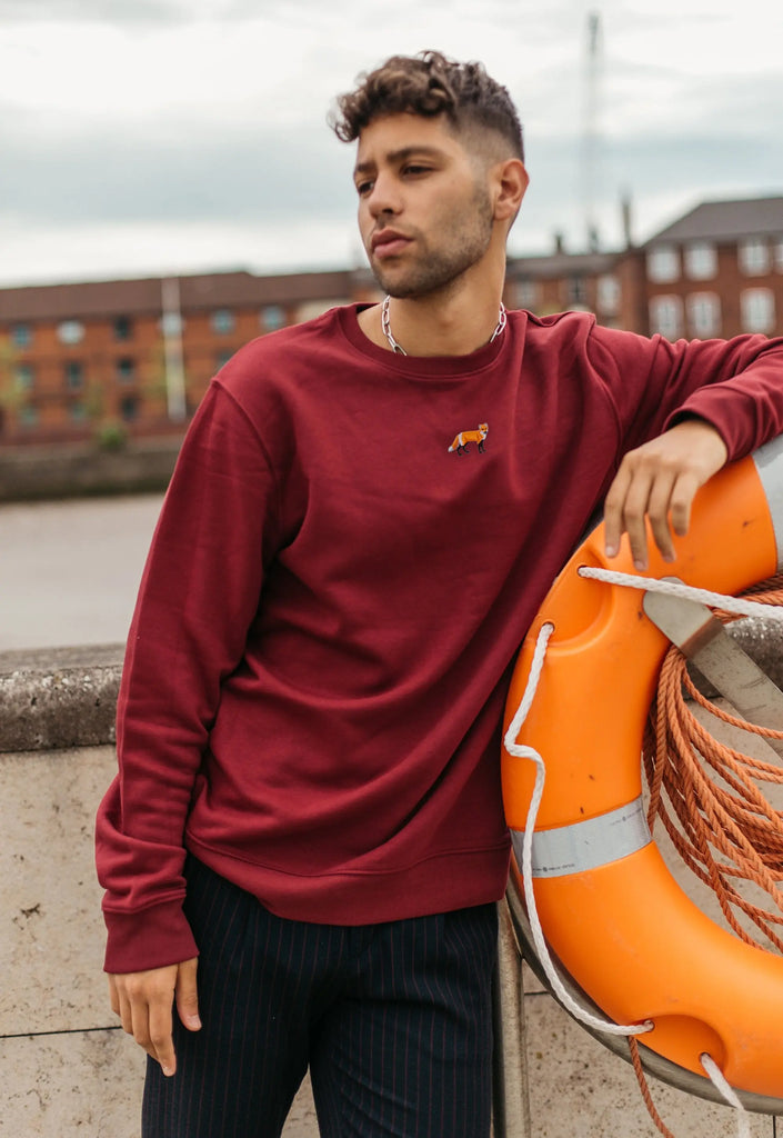 red fox mens sweatshirt Big Wild Thought