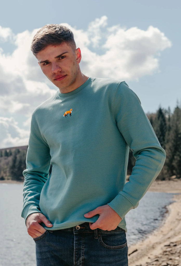 red fox mens sweatshirt Big Wild Thought