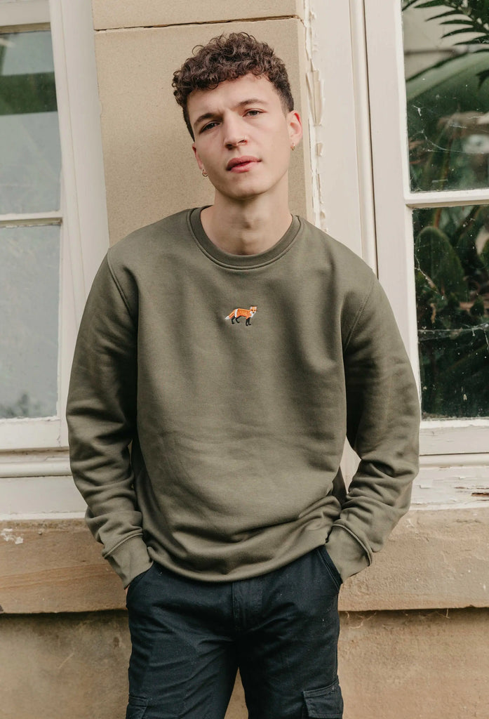 red fox mens sweatshirt Big Wild Thought