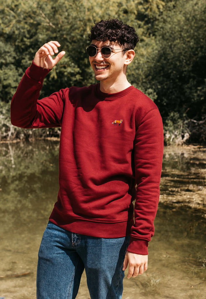 red fox mens sweatshirt Big Wild Thought