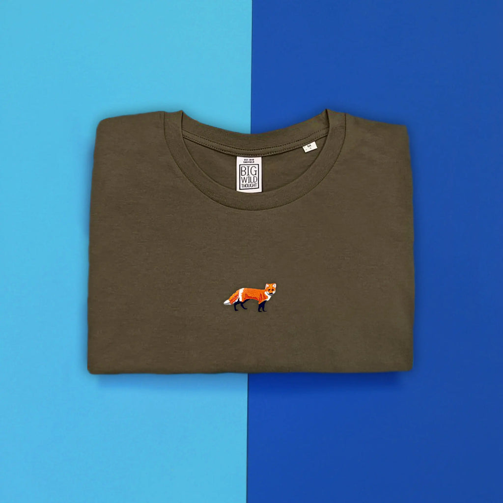 red fox mens t-shirt Big Wild Thought