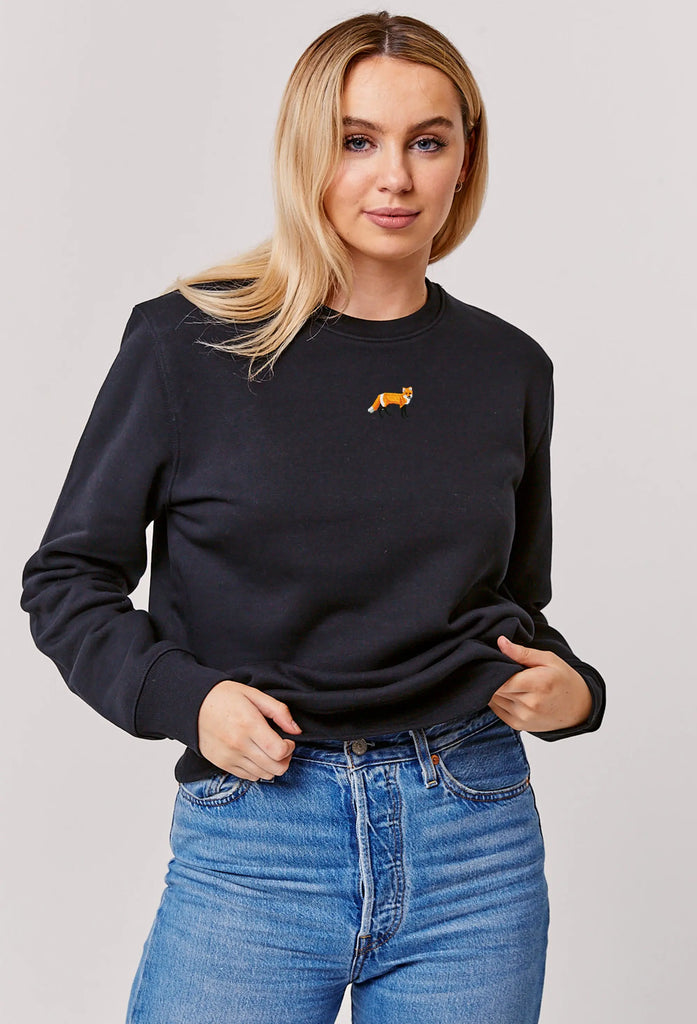 red fox womens sweatshirt Big Wild Thought