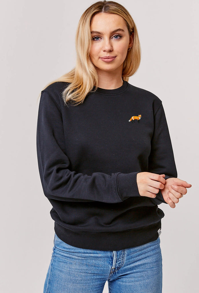 red fox womens sweatshirt Big Wild Thought