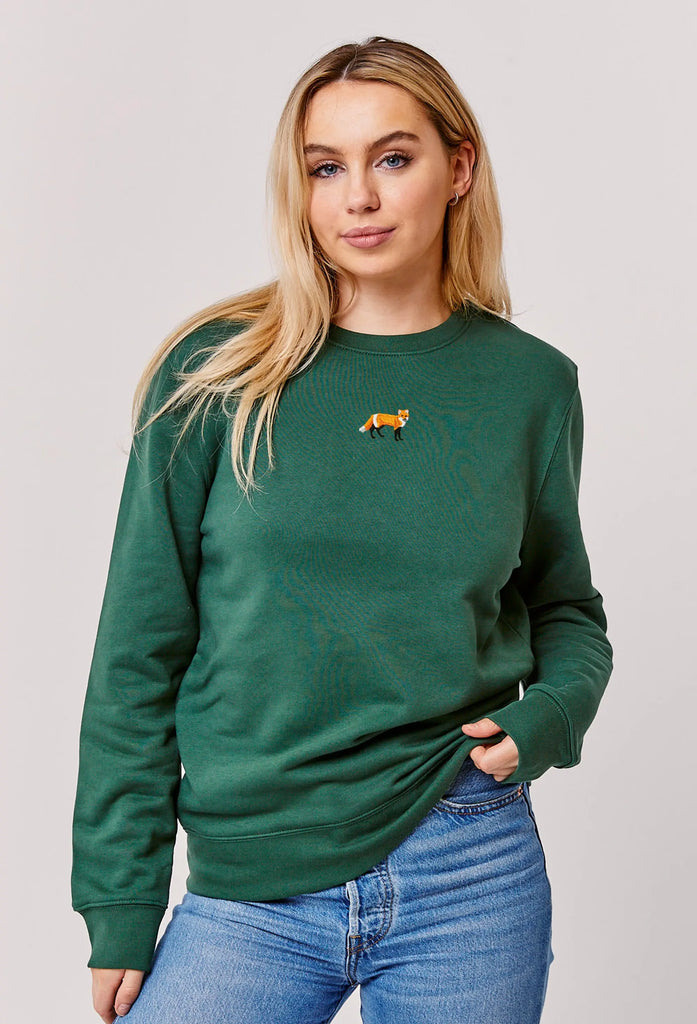 red fox womens sweatshirt Big Wild Thought