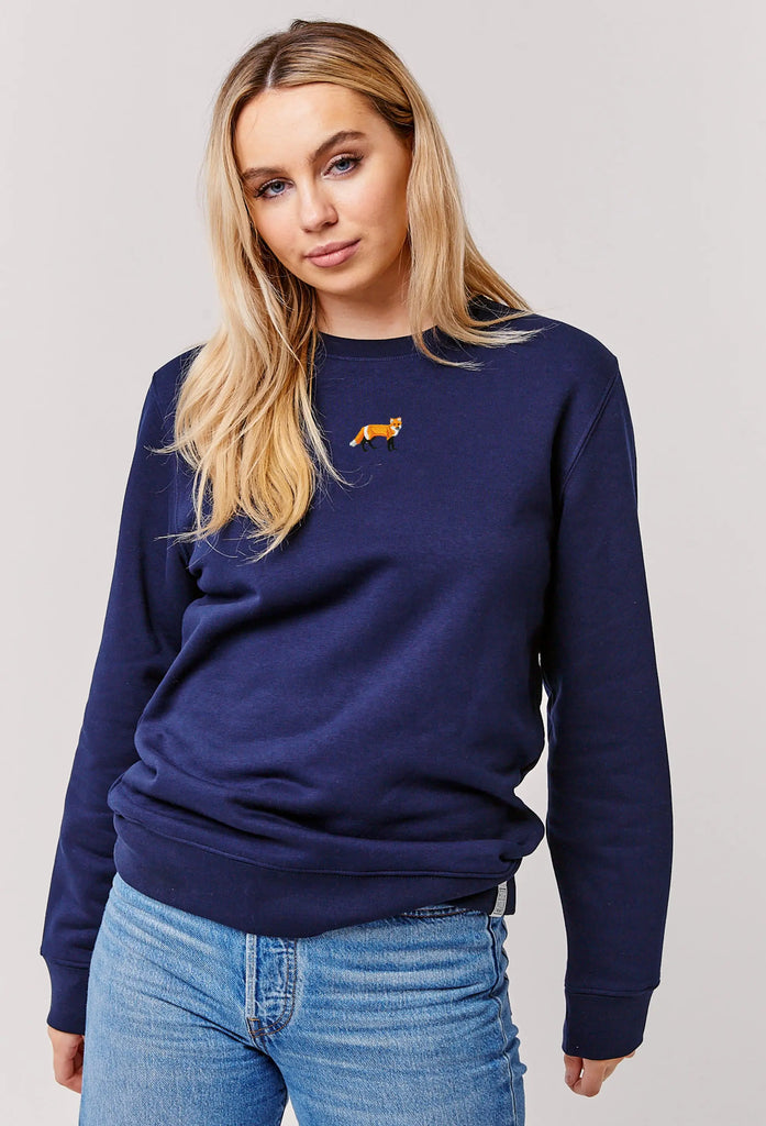 red fox womens sweatshirt Big Wild Thought