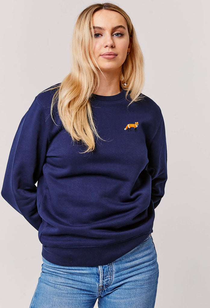 red fox womens sweatshirt Big Wild Thought