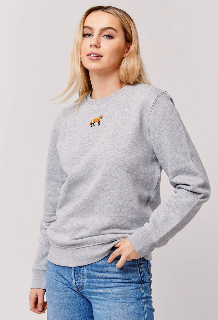 red fox womens sweatshirt Big Wild Thought