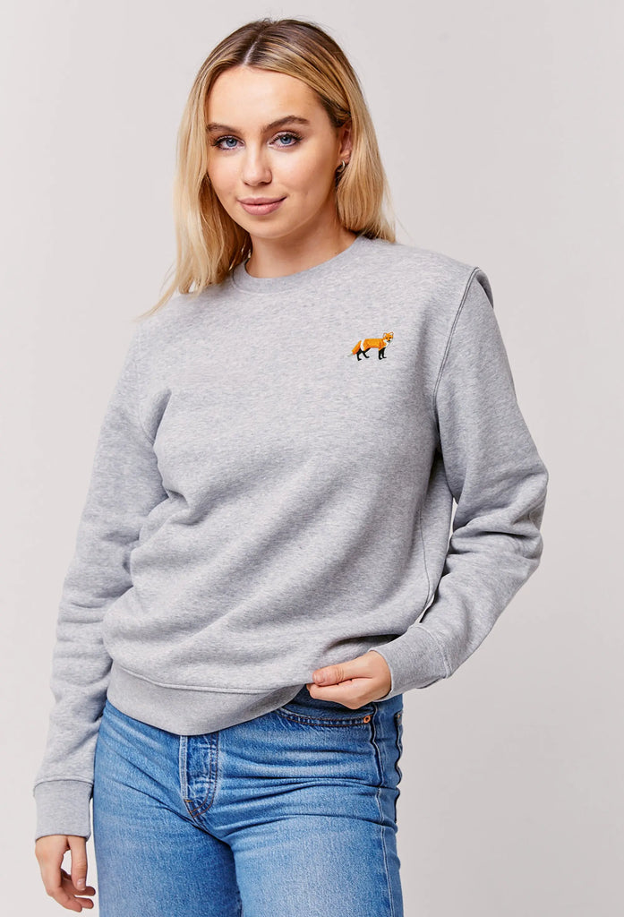 red fox womens sweatshirt Big Wild Thought