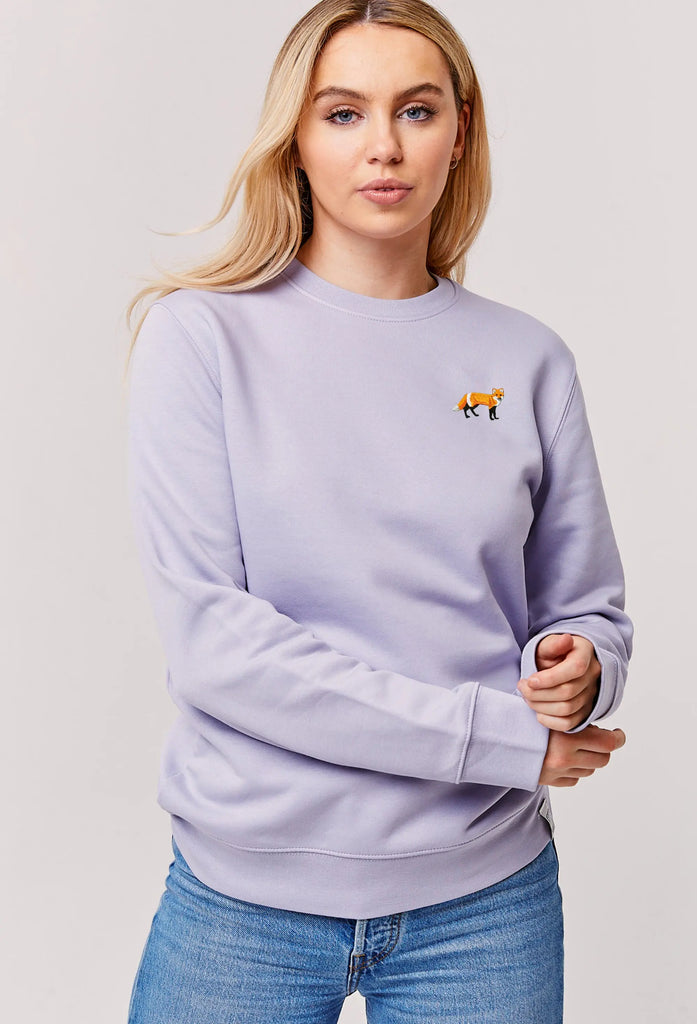 red fox womens sweatshirt Big Wild Thought