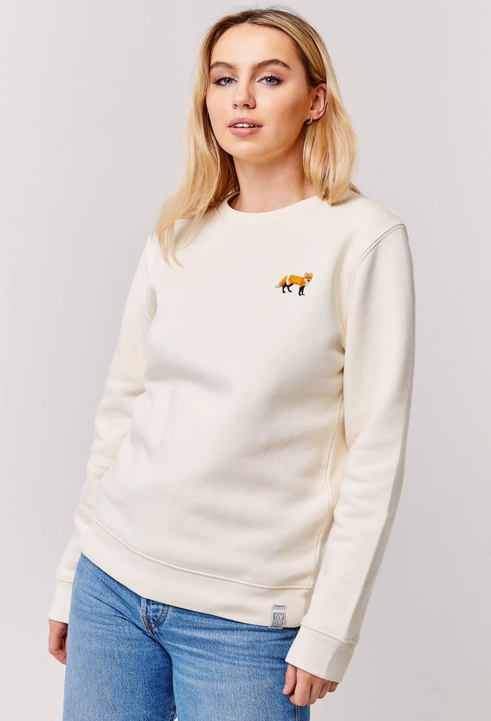red fox womens sweatshirt Big Wild Thought
