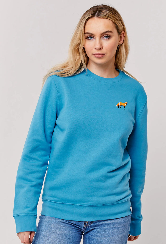 red fox womens sweatshirt Big Wild Thought