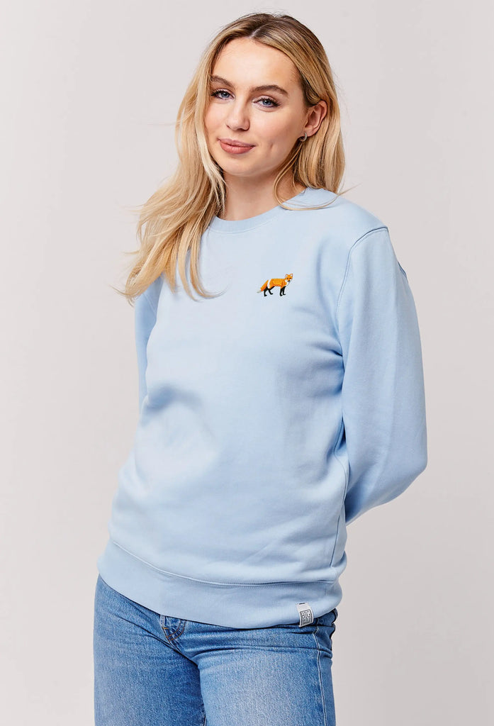 red fox womens sweatshirt Big Wild Thought