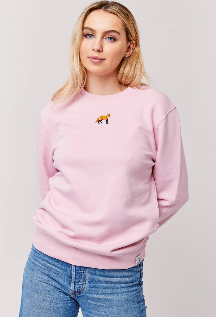 red fox womens sweatshirt Big Wild Thought
