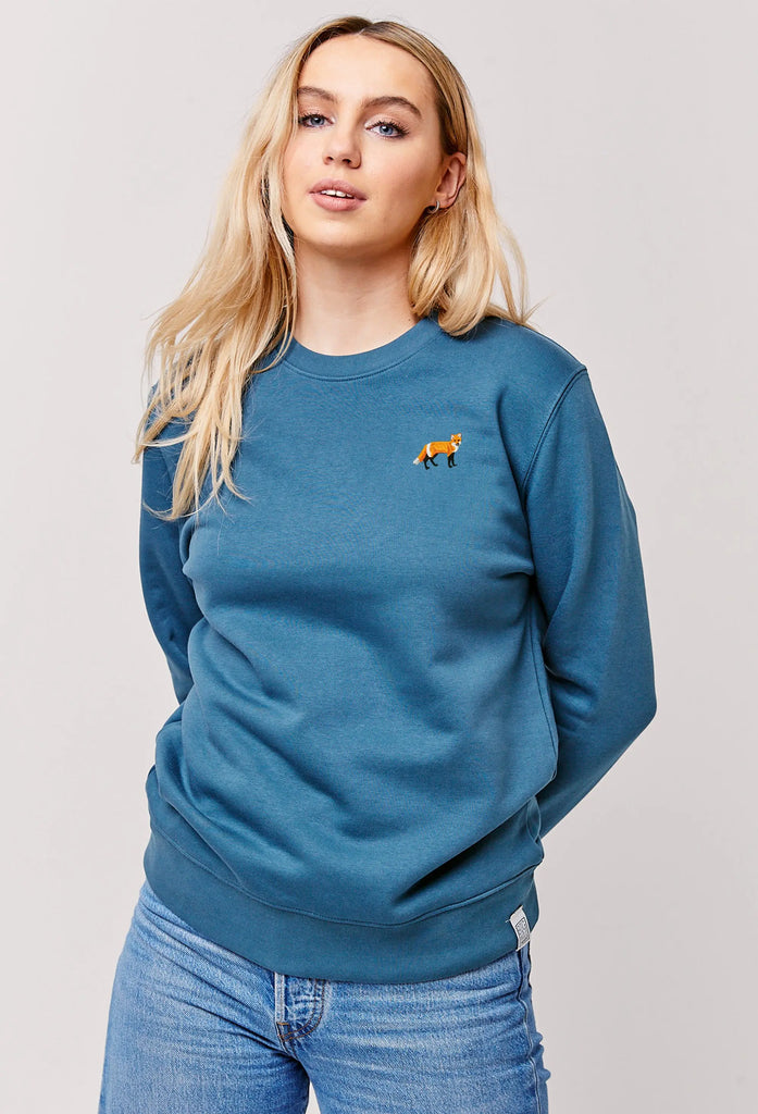 red fox womens sweatshirt Big Wild Thought