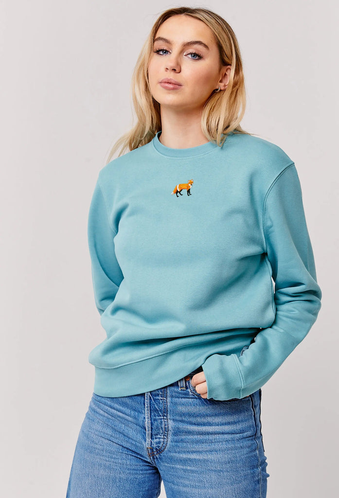red fox womens sweatshirt Big Wild Thought