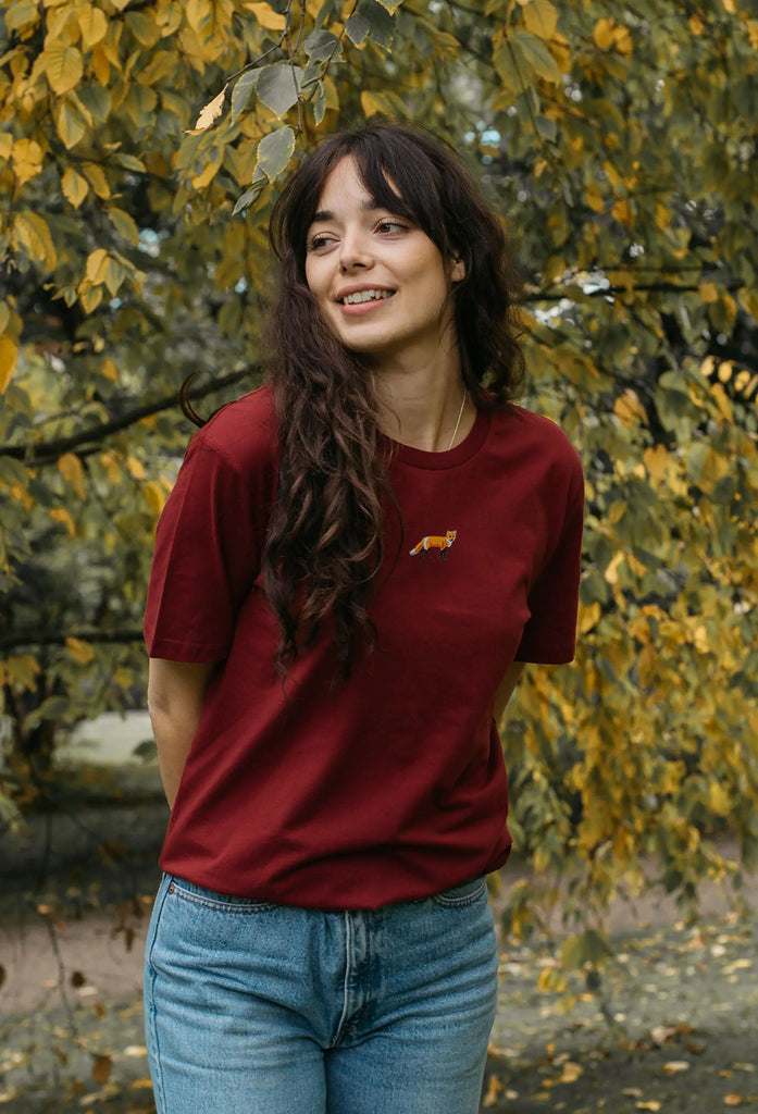 red fox womens t-shirt Big Wild Thought