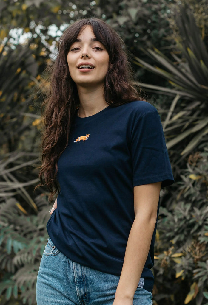 red fox womens t-shirt Big Wild Thought