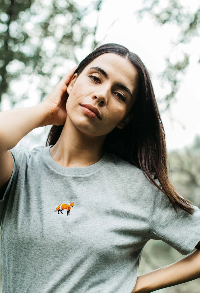 red fox womens t-shirt Big Wild Thought