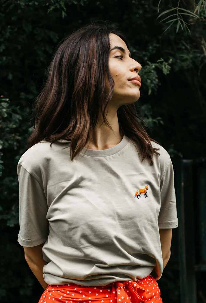 red fox womens t-shirt Big Wild Thought