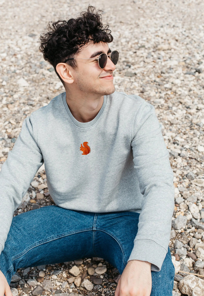 red squirrel mens sweatshirt Big Wild Thought
