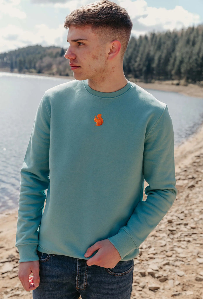 red squirrel mens sweatshirt Big Wild Thought