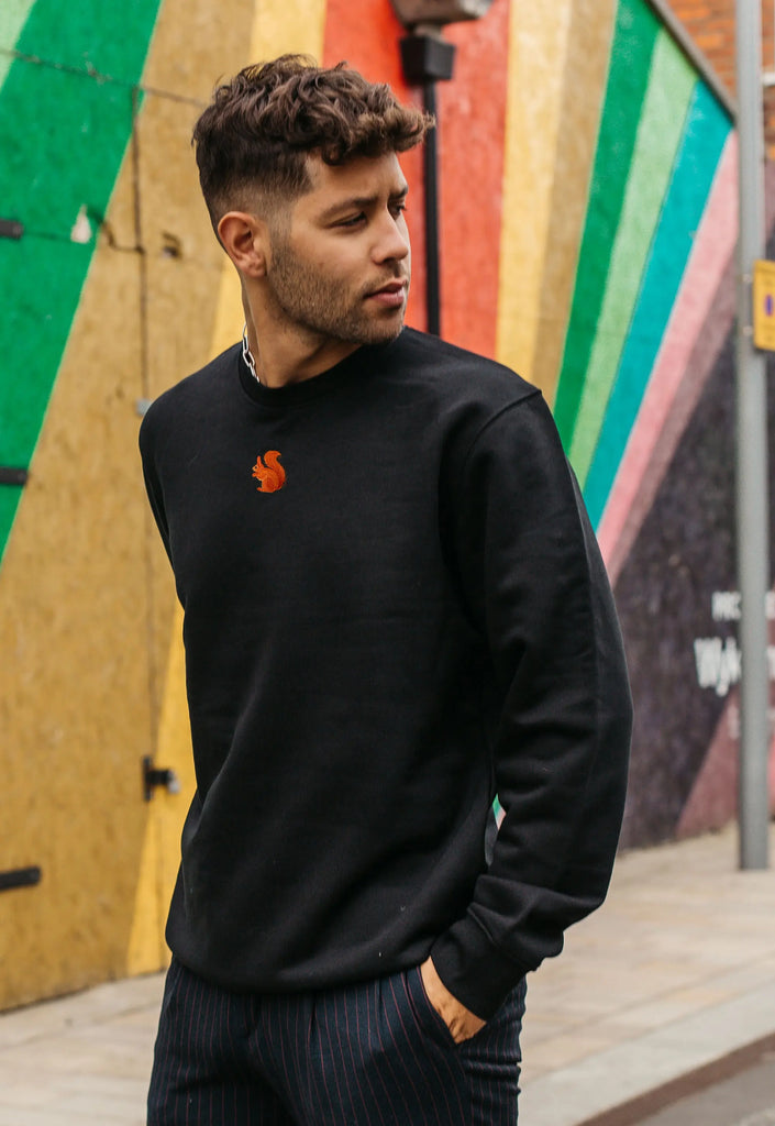 red squirrel mens sweatshirt Big Wild Thought