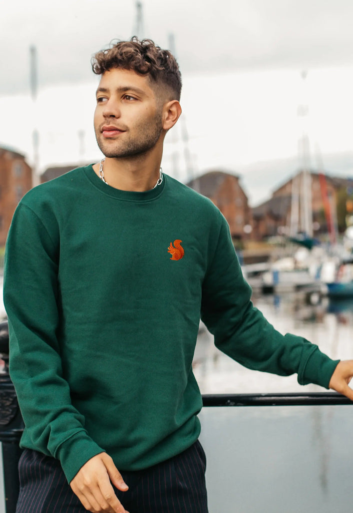 red squirrel mens sweatshirt Big Wild Thought