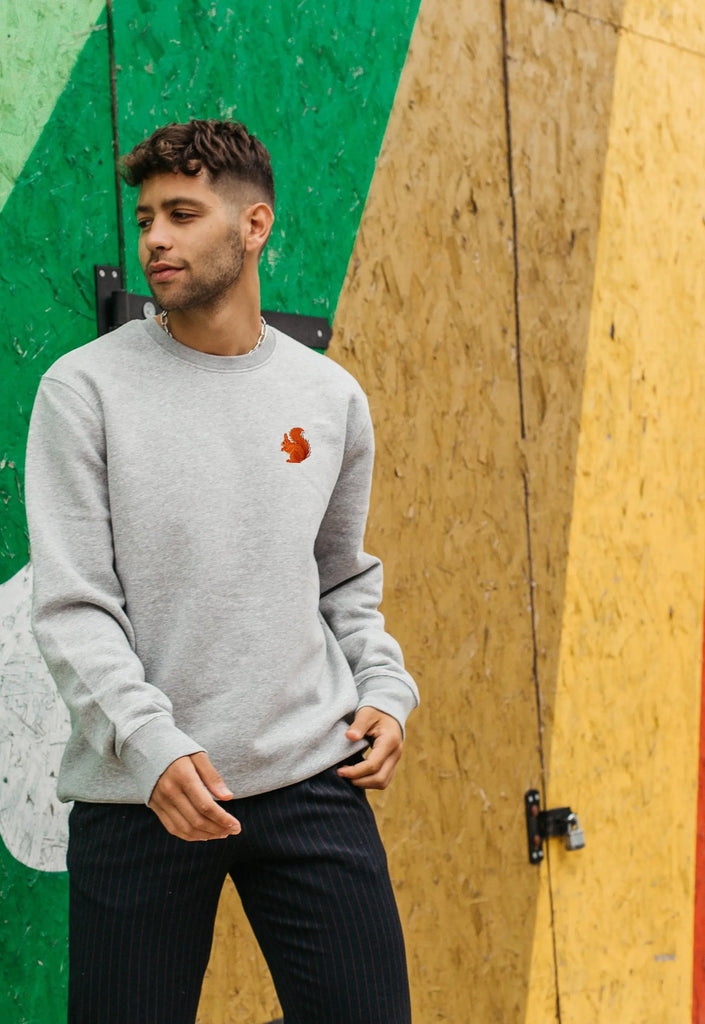 red squirrel mens sweatshirt Big Wild Thought