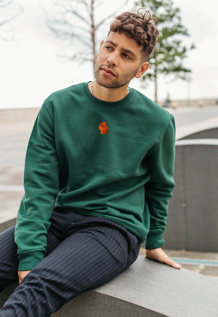 red squirrel mens sweatshirt Big Wild Thought