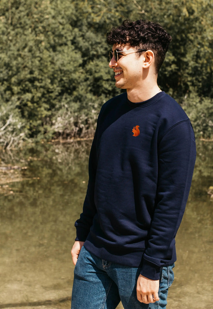 red squirrel mens sweatshirt Big Wild Thought