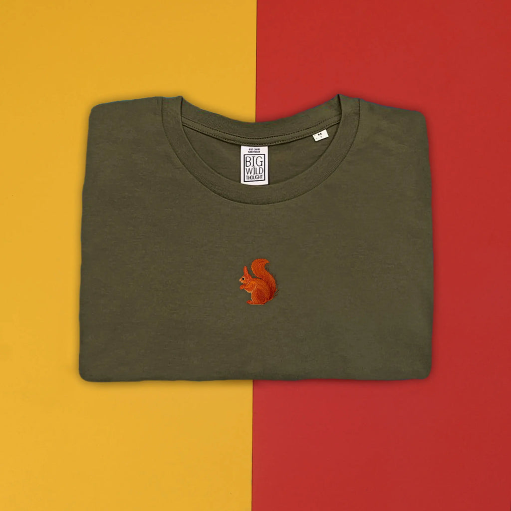 red squirrel mens t-shirt Big Wild Thought