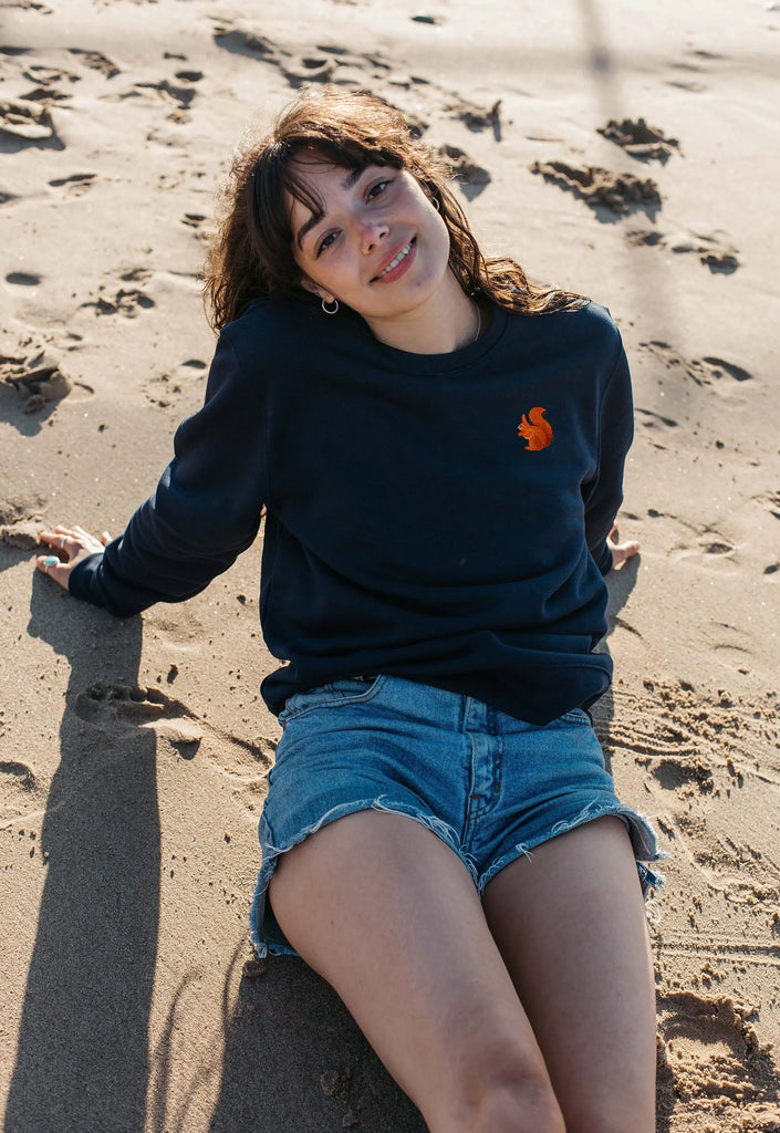 red squirrel womens sweatshirt Big Wild Thought