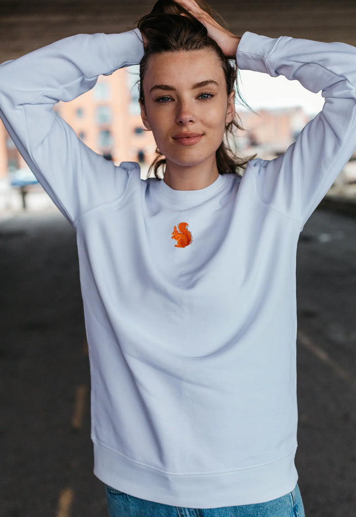 red squirrel womens sweatshirt Big Wild Thought
