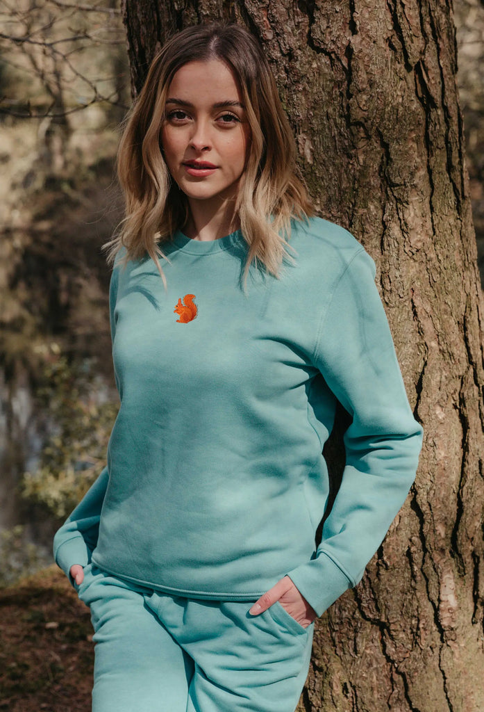 red squirrel womens sweatshirt Big Wild Thought