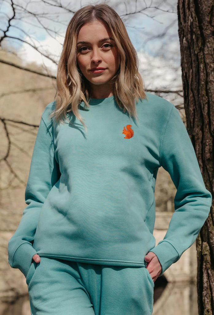 red squirrel womens sweatshirt Big Wild Thought