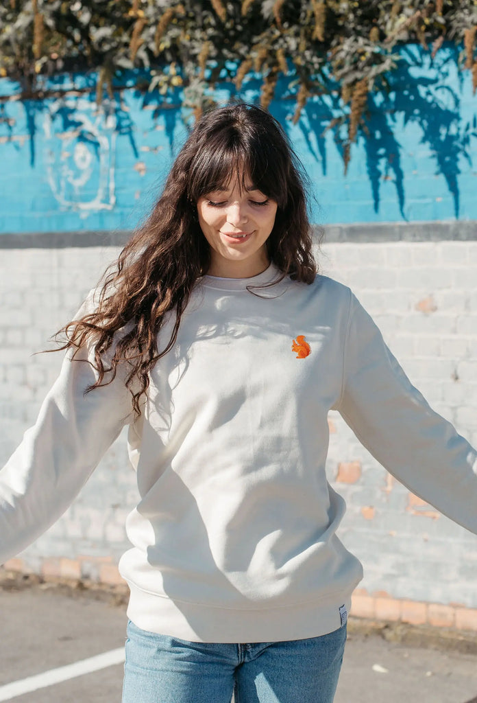 red squirrel womens sweatshirt Big Wild Thought