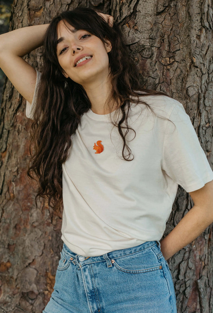 red squirrel womens t-shirt Big Wild Thought