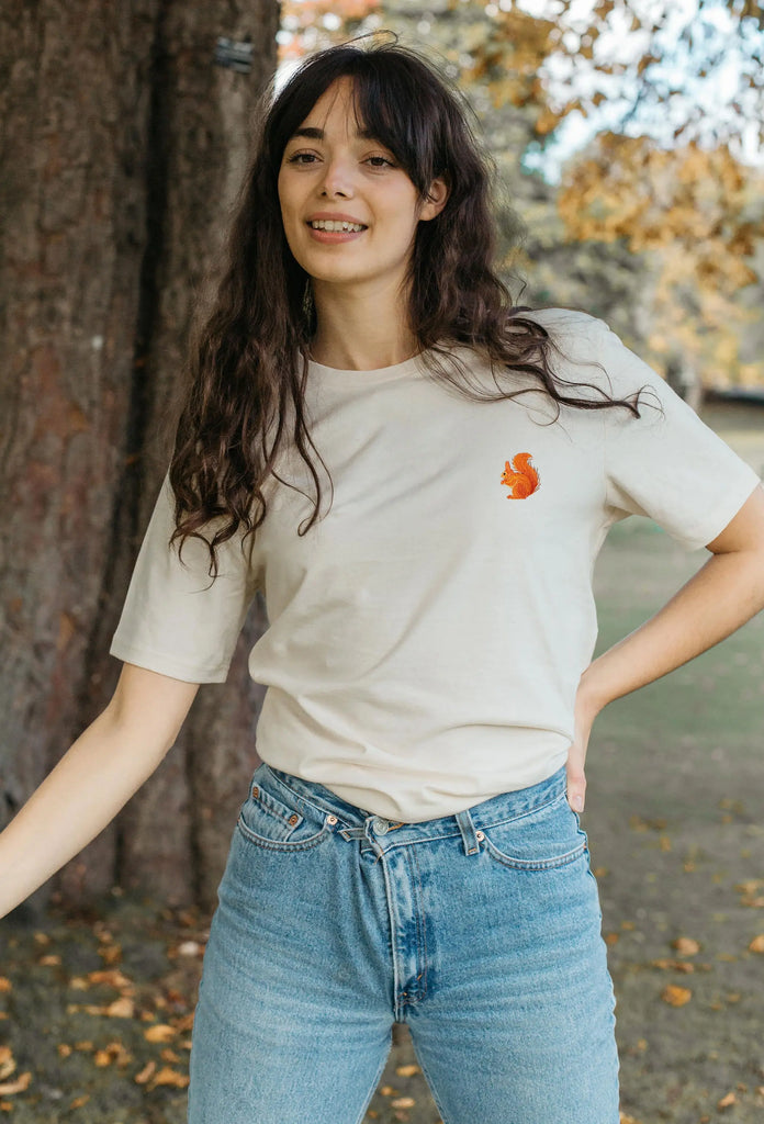 red squirrel womens t-shirt Big Wild Thought